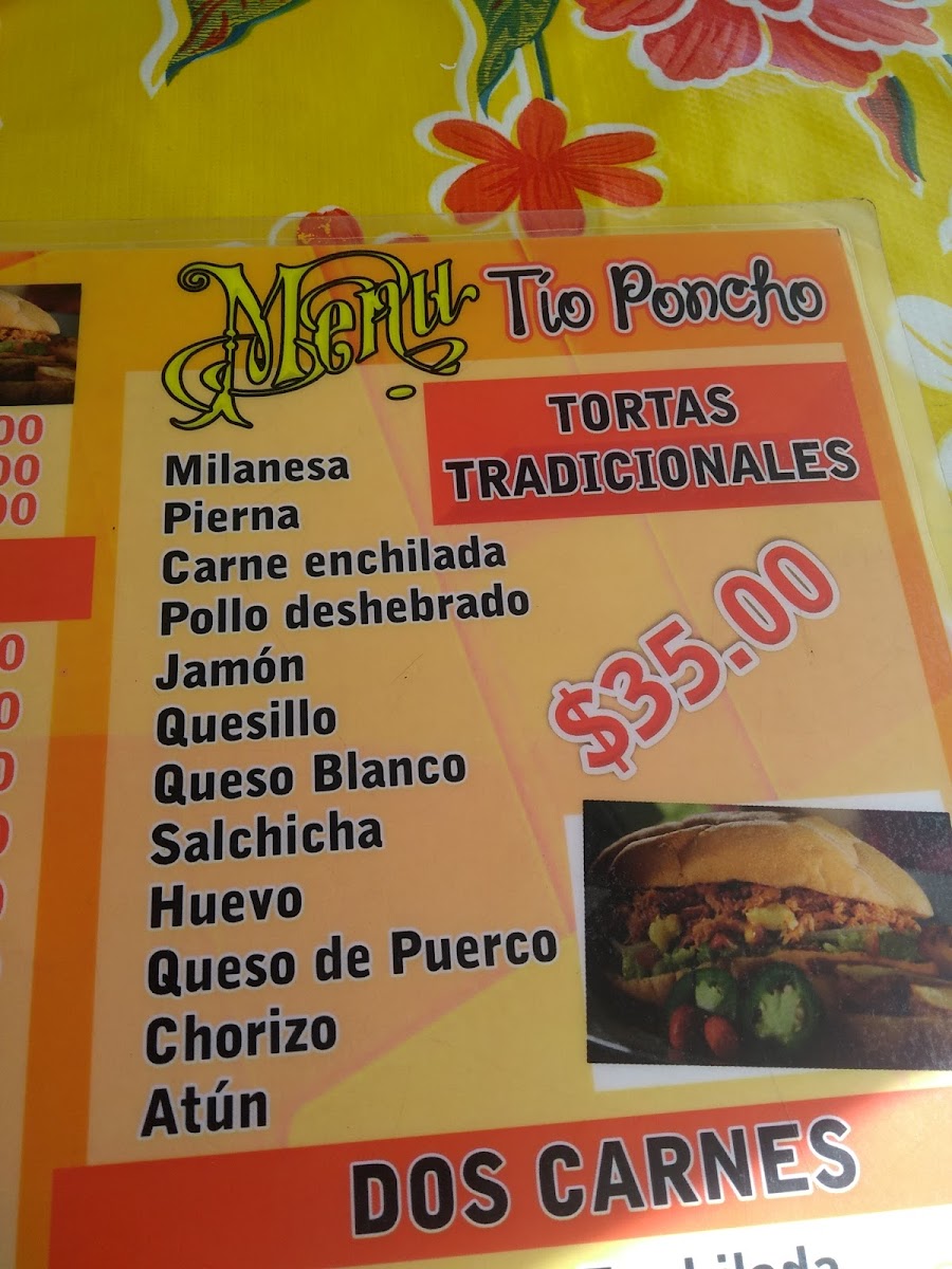 TORTAS TIO PONCHO Menu - Image 3
